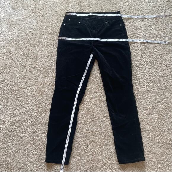 Talbots Velvet Black Pants Size 8 - Picture 9 of 12